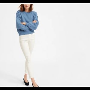 Everlane Mid-Rise Skinny Jean in Bone, size 27
